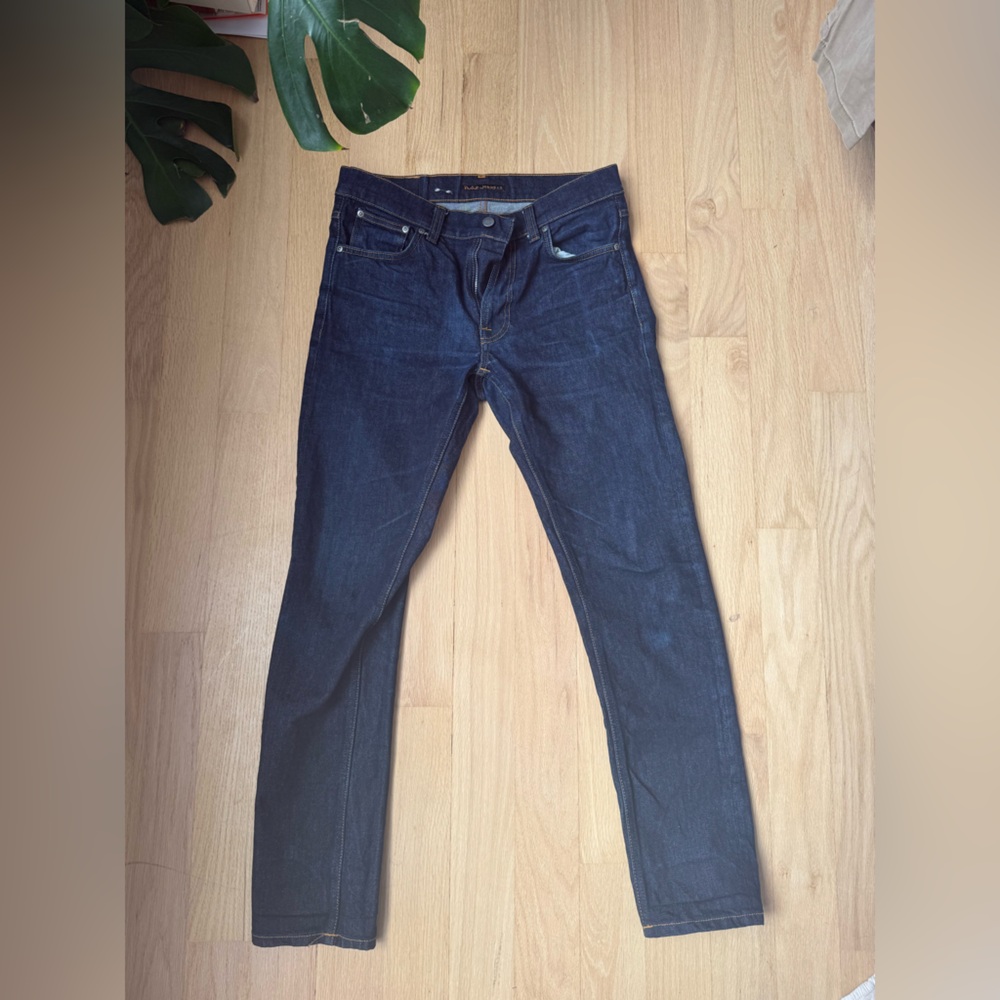Nudie Jeans Dark Blue Mens Jeans